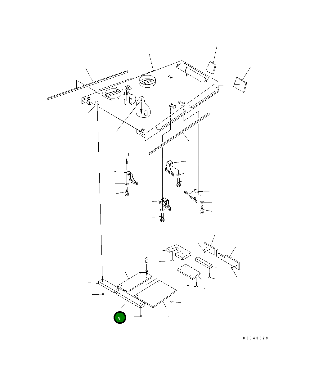 Лист 195-862-8271 Komatsu