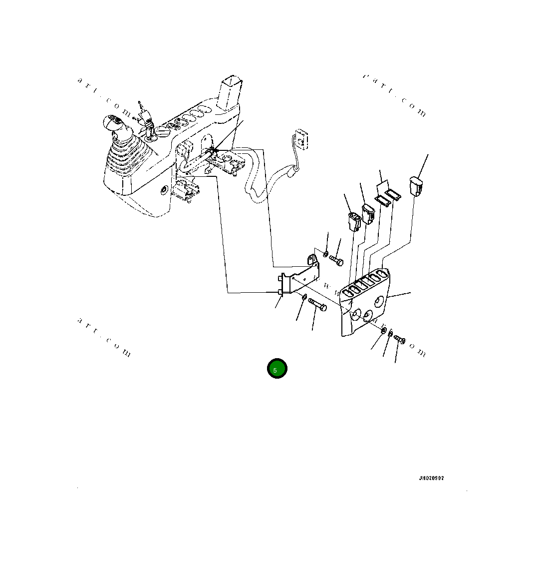 Кронштейн 2A5-43-12142 Komatsu