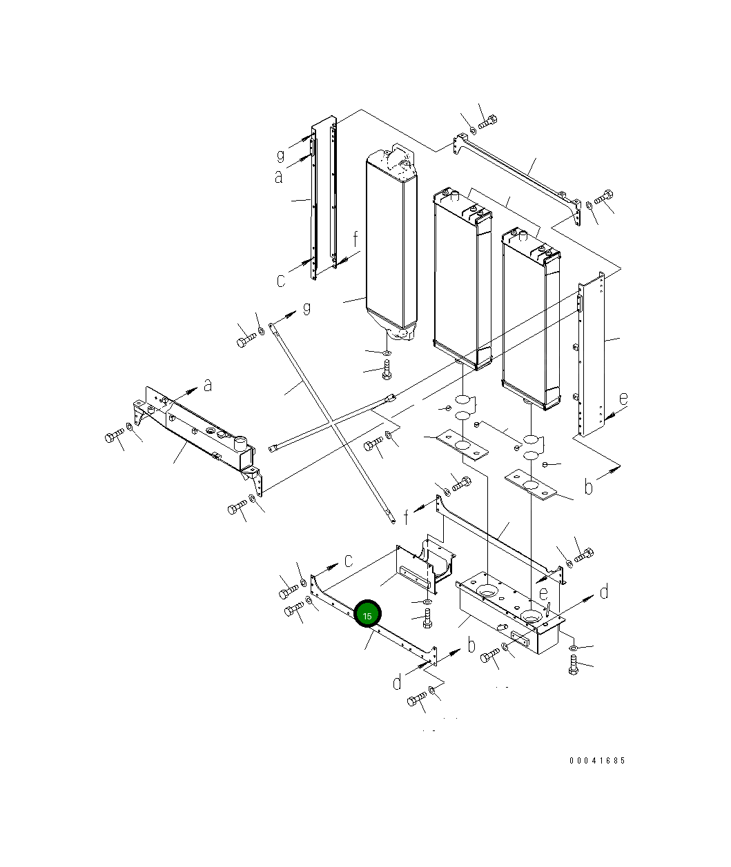 Кронштейн 17A-03-41380 Komatsu