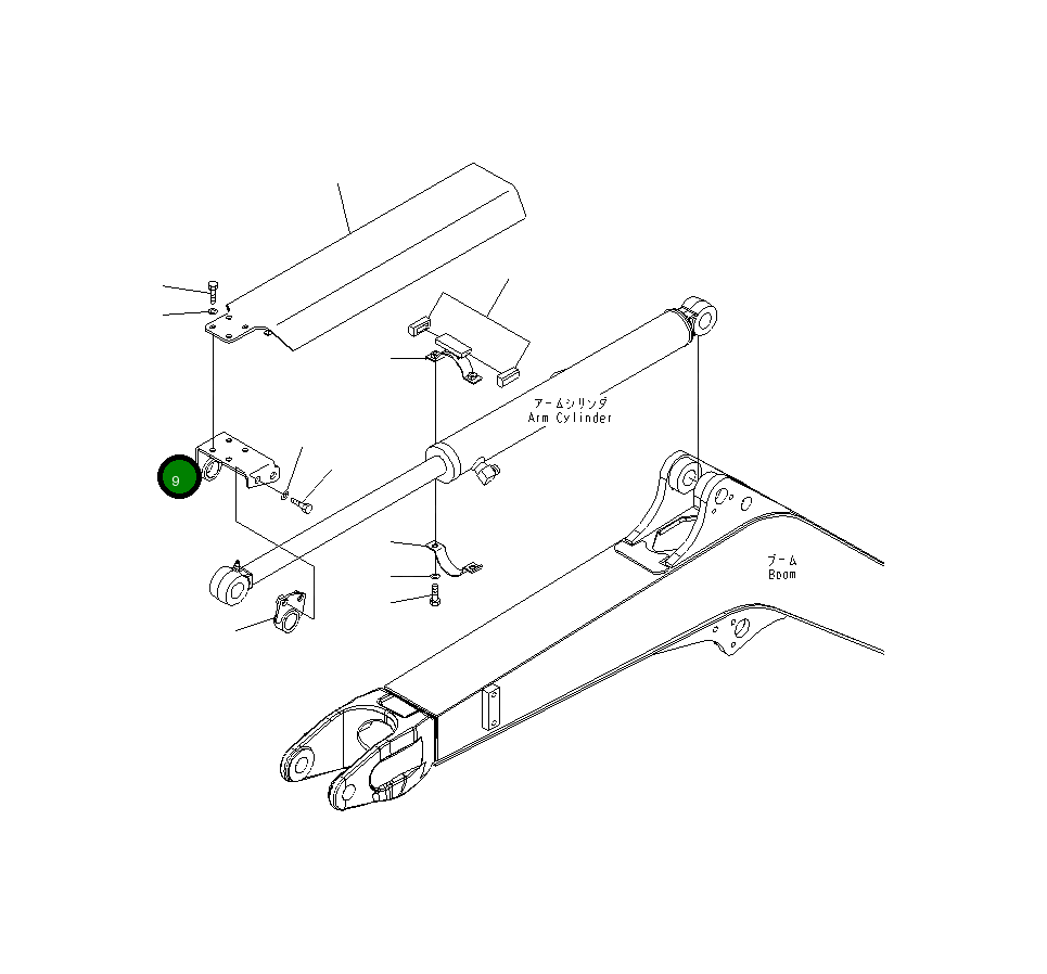 Кронштейн 22J-70-28240 Komatsu