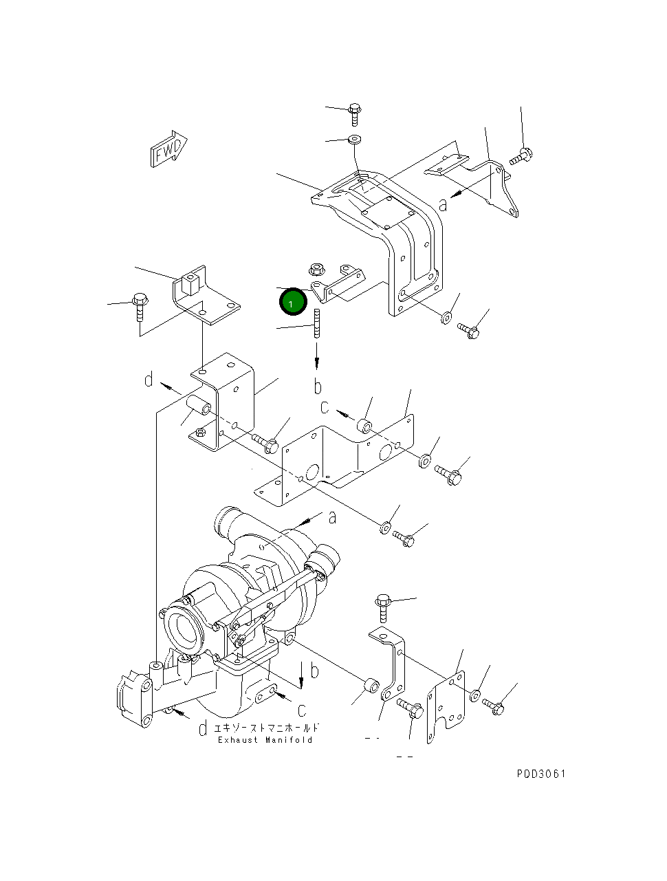 Кронштейн 6732-81-8480 Komatsu