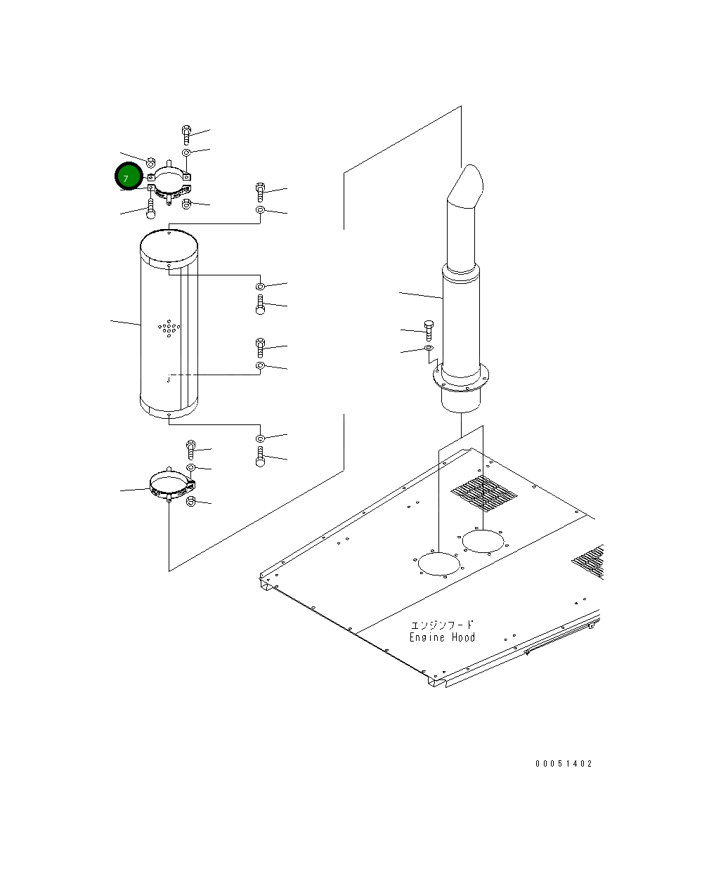 Кронштейн 427-Z89-1630 Komatsu