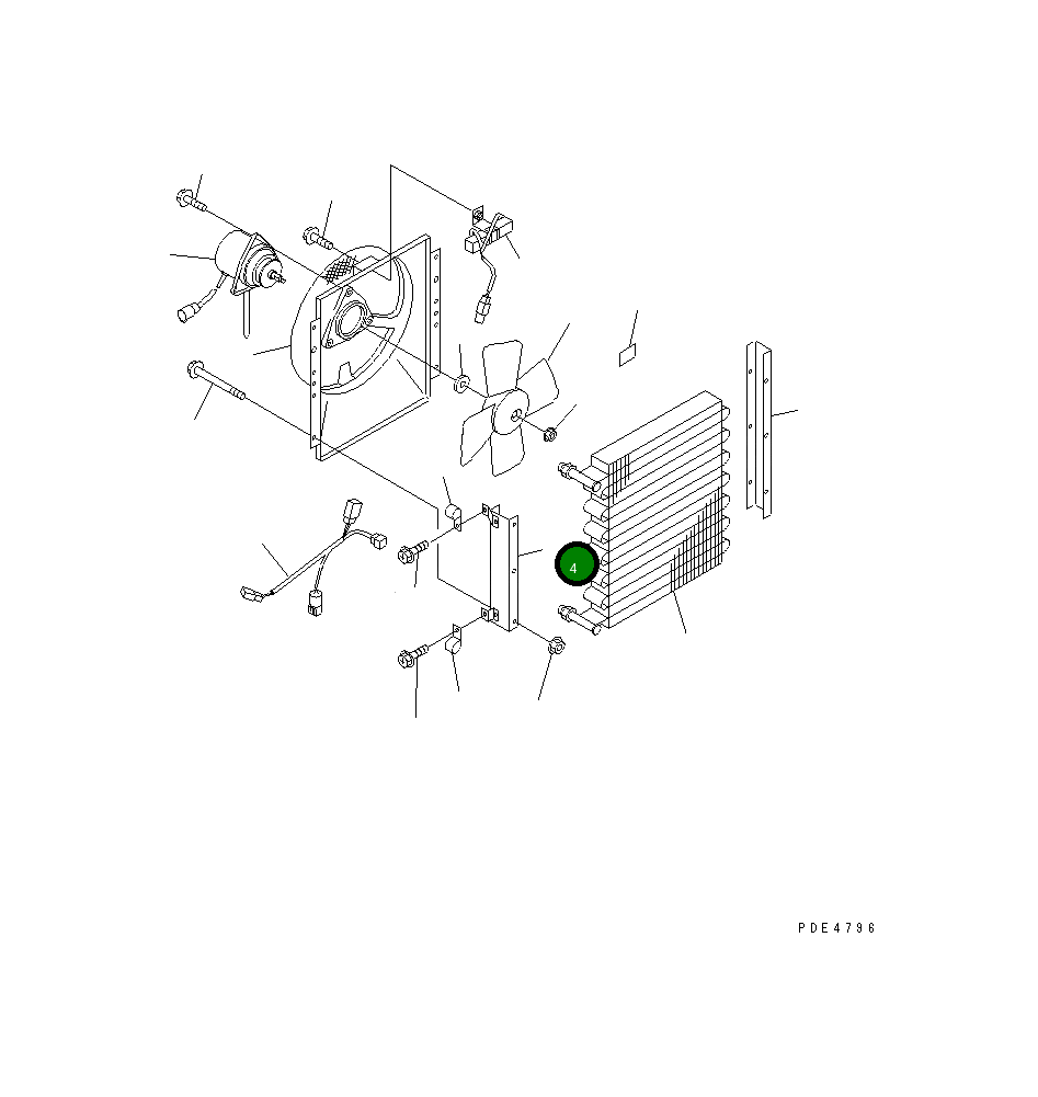 Кронштейн ND014450-4860 Komatsu