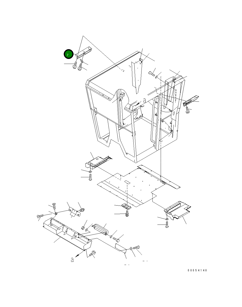 Кронштейн 23C-952-3981 Komatsu