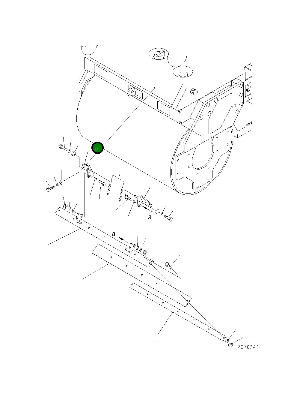 Кронштейн 258-51-39700 Komatsu