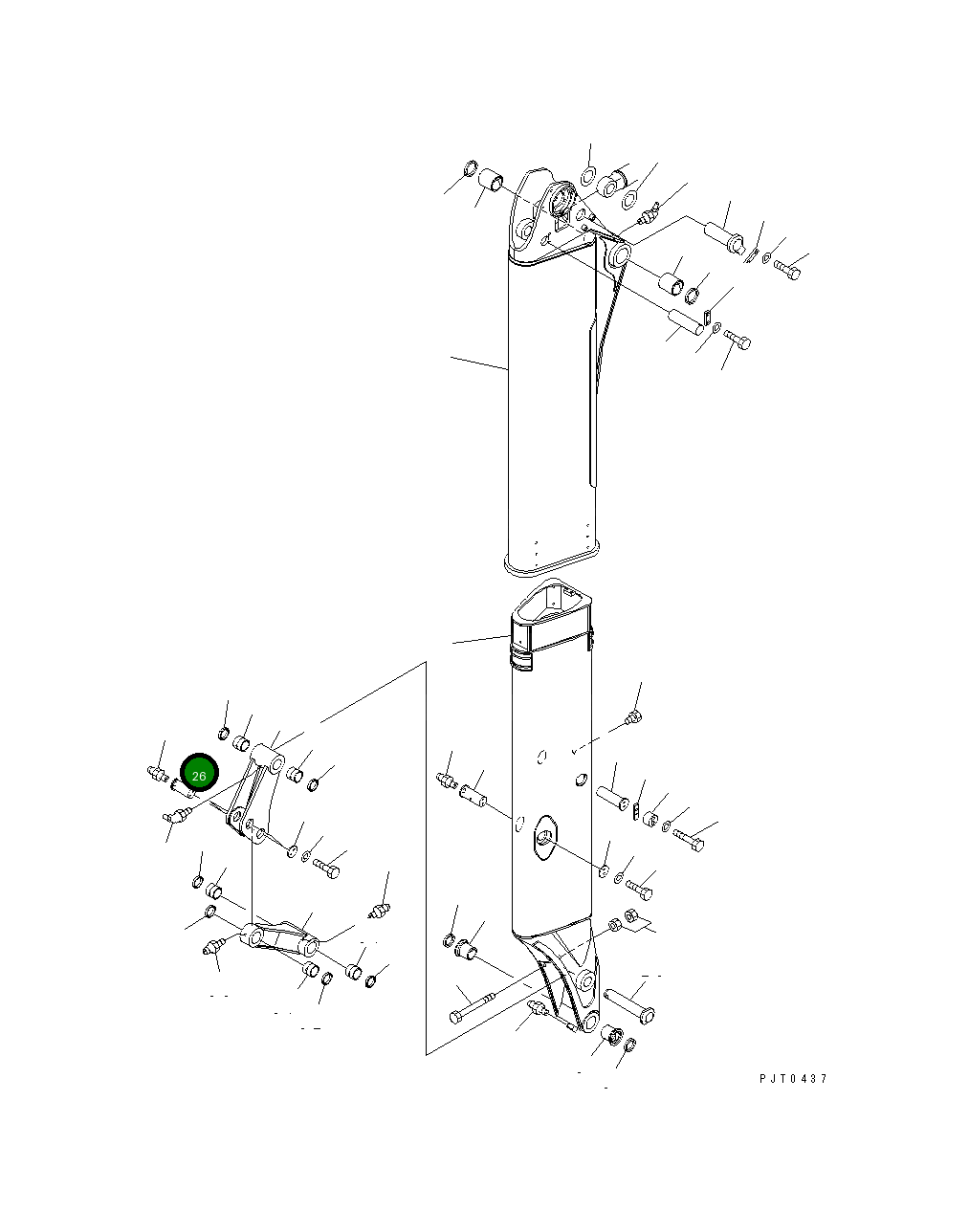 Палец 21W-957-2250 Komatsu