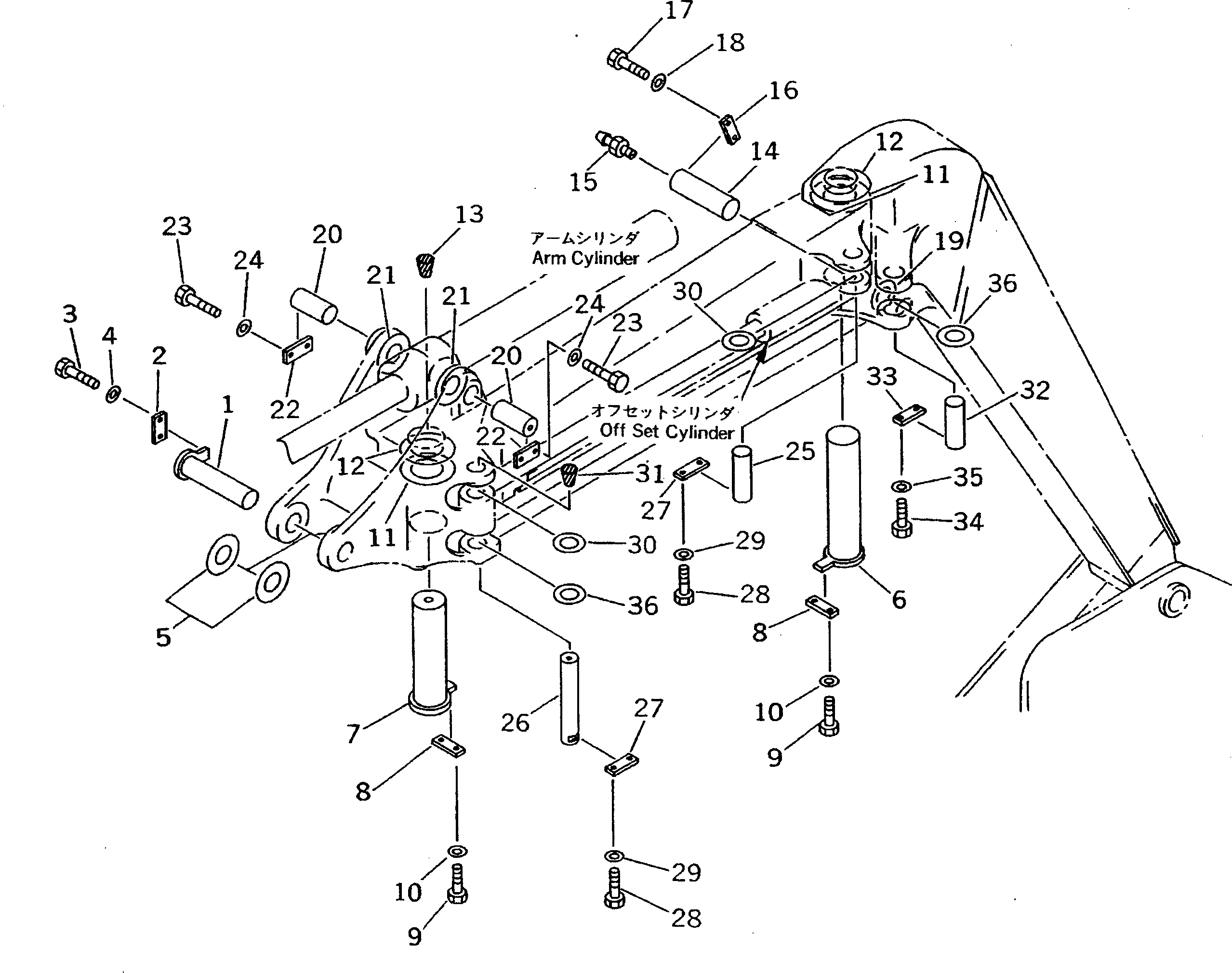 Палец 21X-70-21190 Komatsu