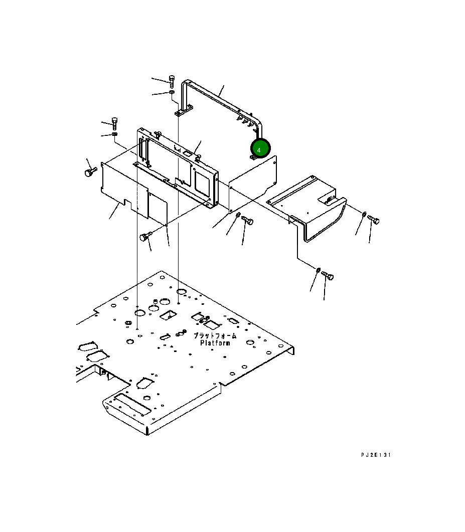 Кронштейн 23B-54-B1350 Komatsu
