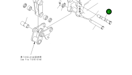 Палец 21U-70-33890 Komatsu