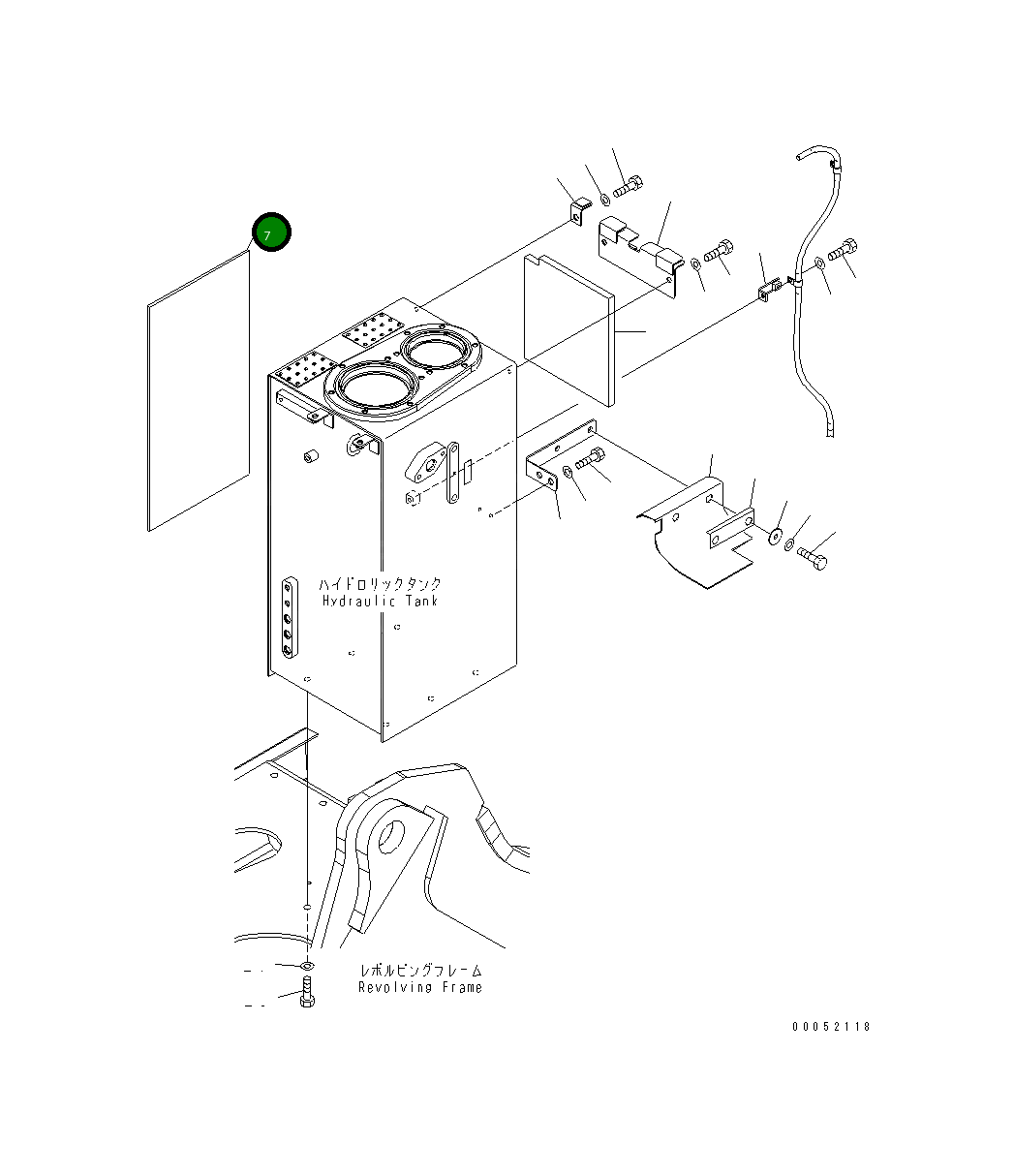 Лист 22U-60-27151 Komatsu