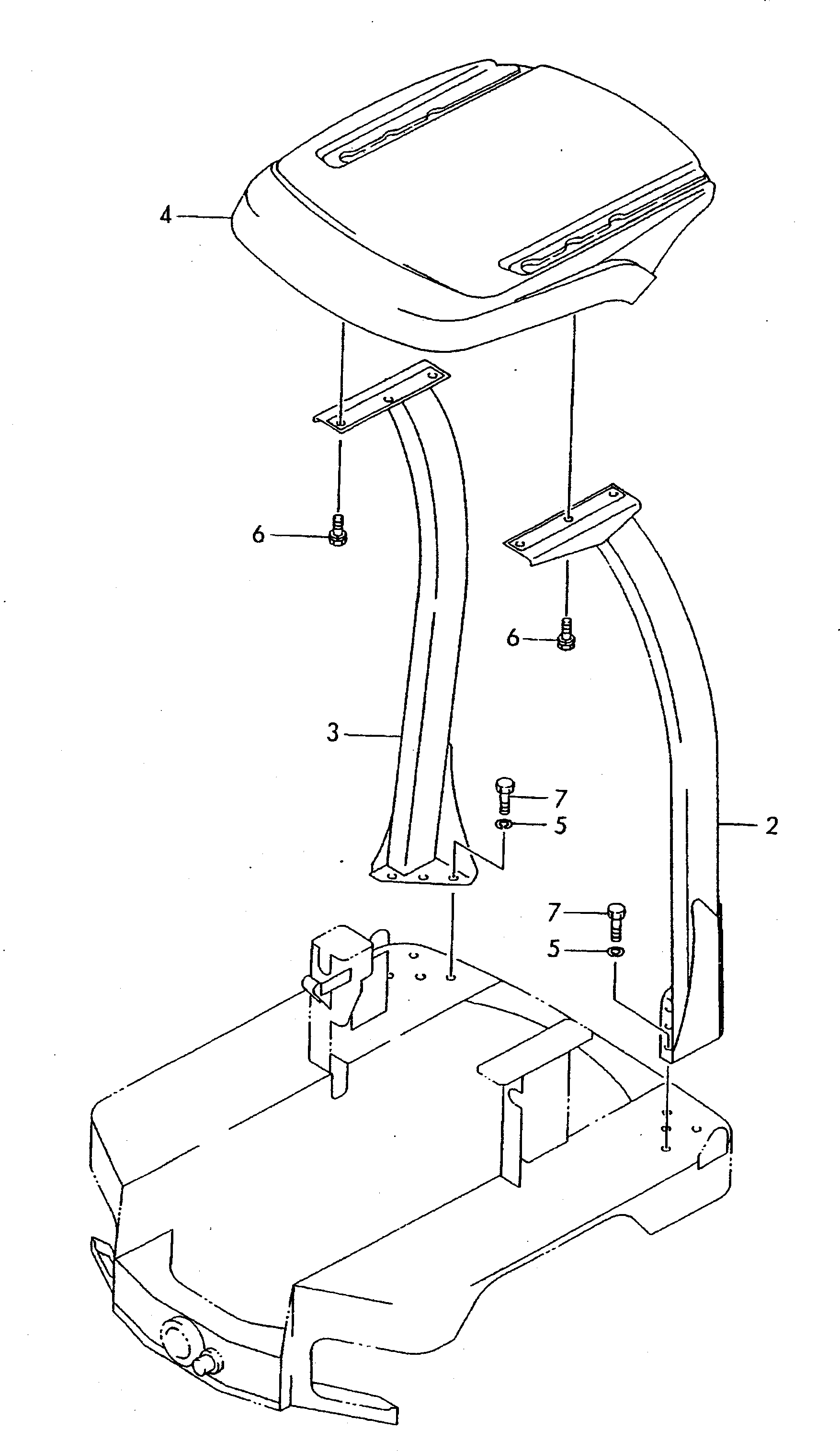 Крыша YM172519-68330 Komatsu
