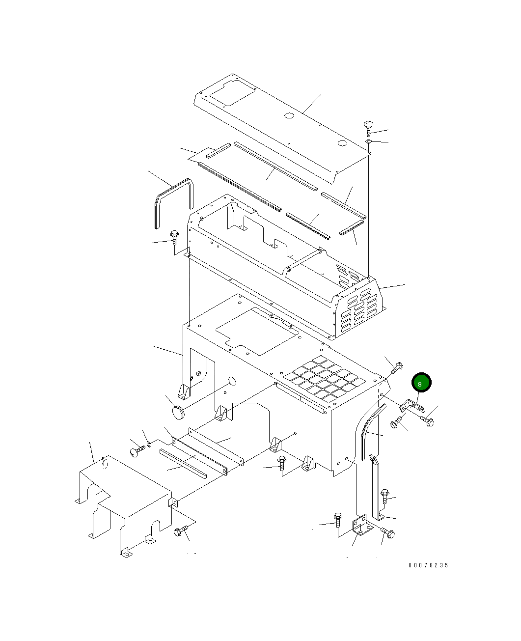 Кронштейн 567-54-76350 Komatsu