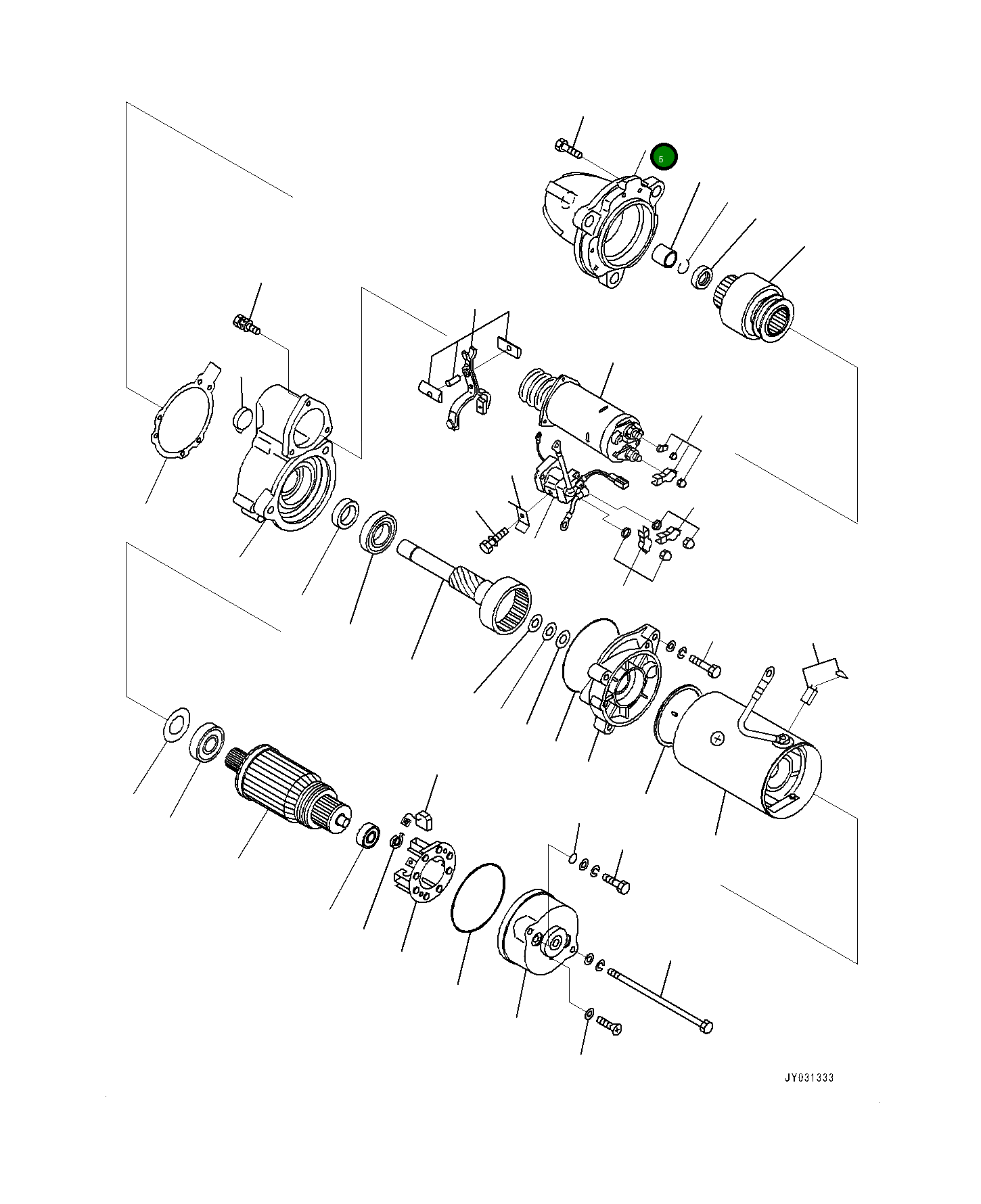 Кронштейн KD0-23310-1734 Komatsu