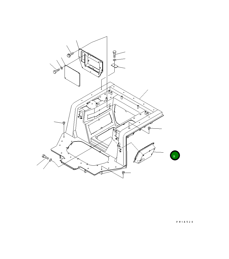 Корпус 17A-54-25120 Komatsu