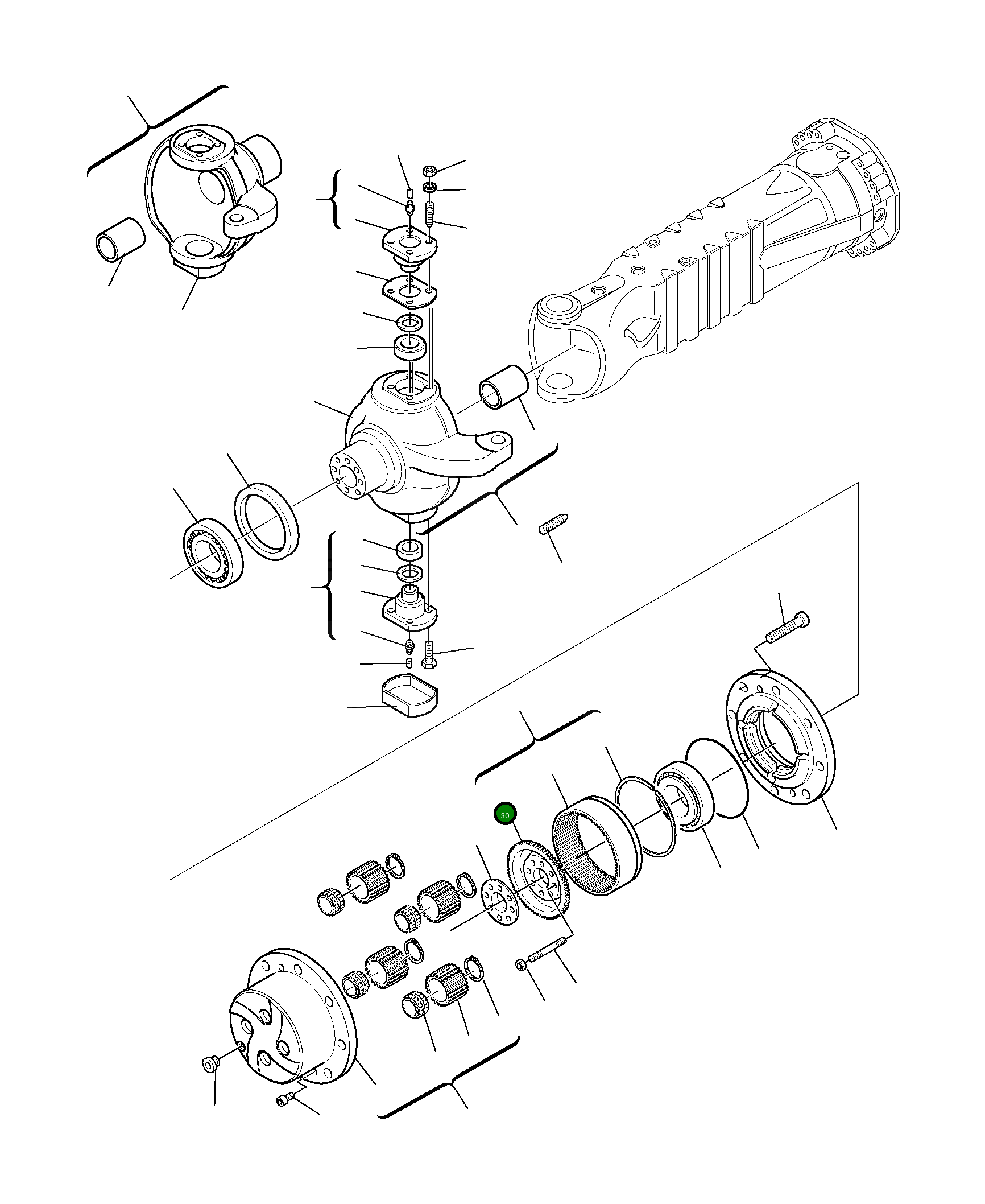 Опора HU0000010 Komatsu