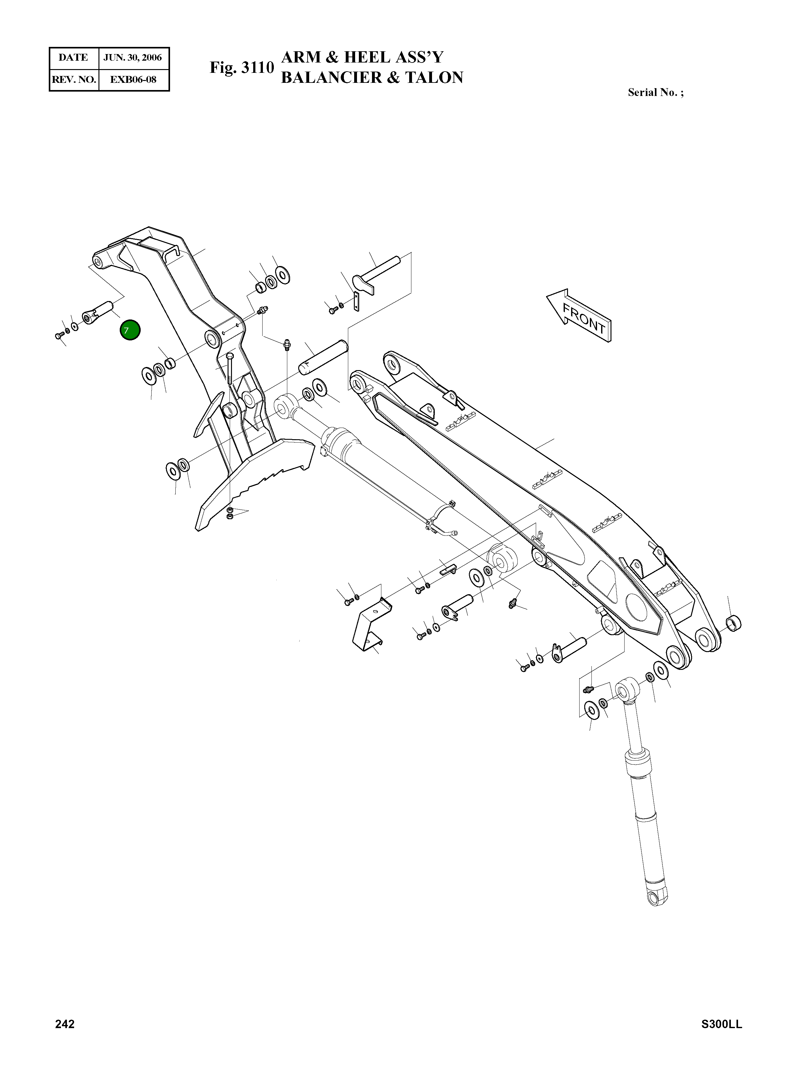 Палец 2123-2470A Komatsu