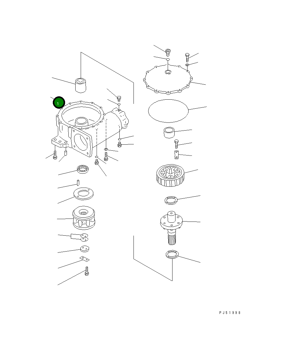 Корпус 23D-70-16110 Komatsu