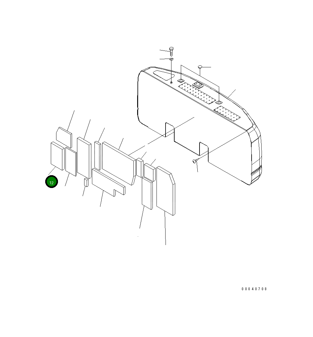 Лист 20Y-46-58750 Komatsu