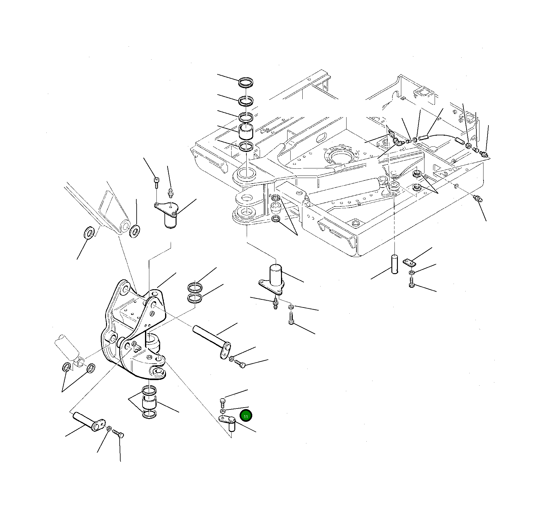 Палец 21D-09-43330 Komatsu