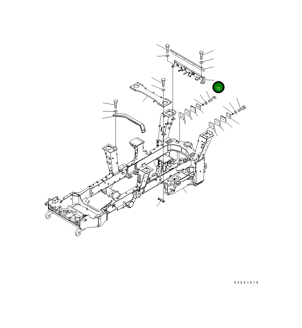 Кронштейн 56D-46-21561 Komatsu