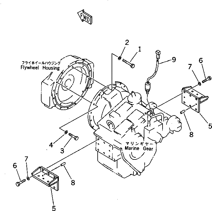 Опора 6215-85-8710 Komatsu