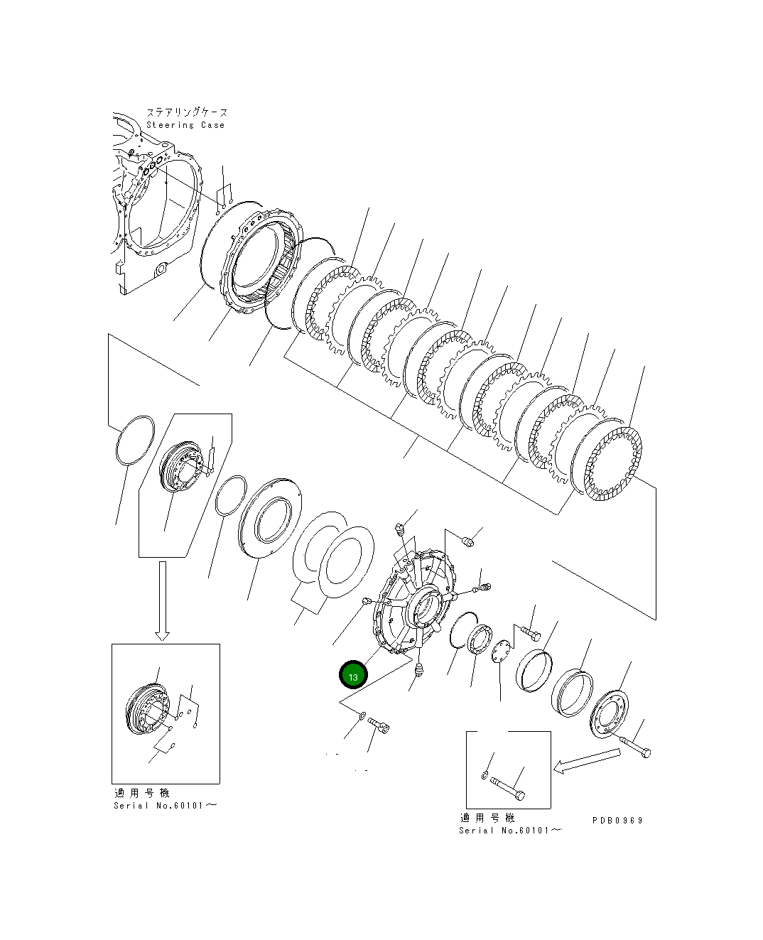 Корпус 17A-22-12221 Komatsu