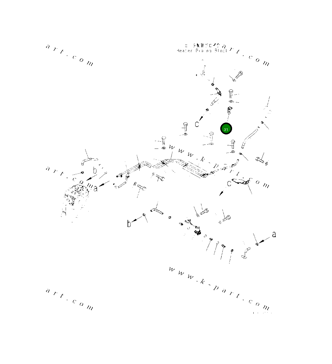 Кронштейн 418-02-61521 Komatsu