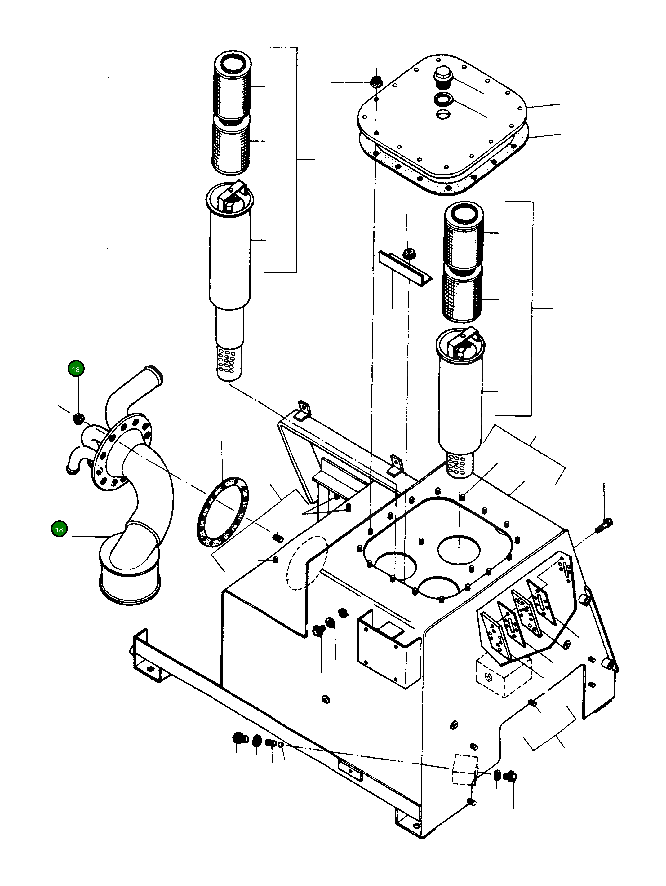 Корзина 2944840M91 Komatsu