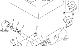 Трубка 206-01-45112 Komatsu