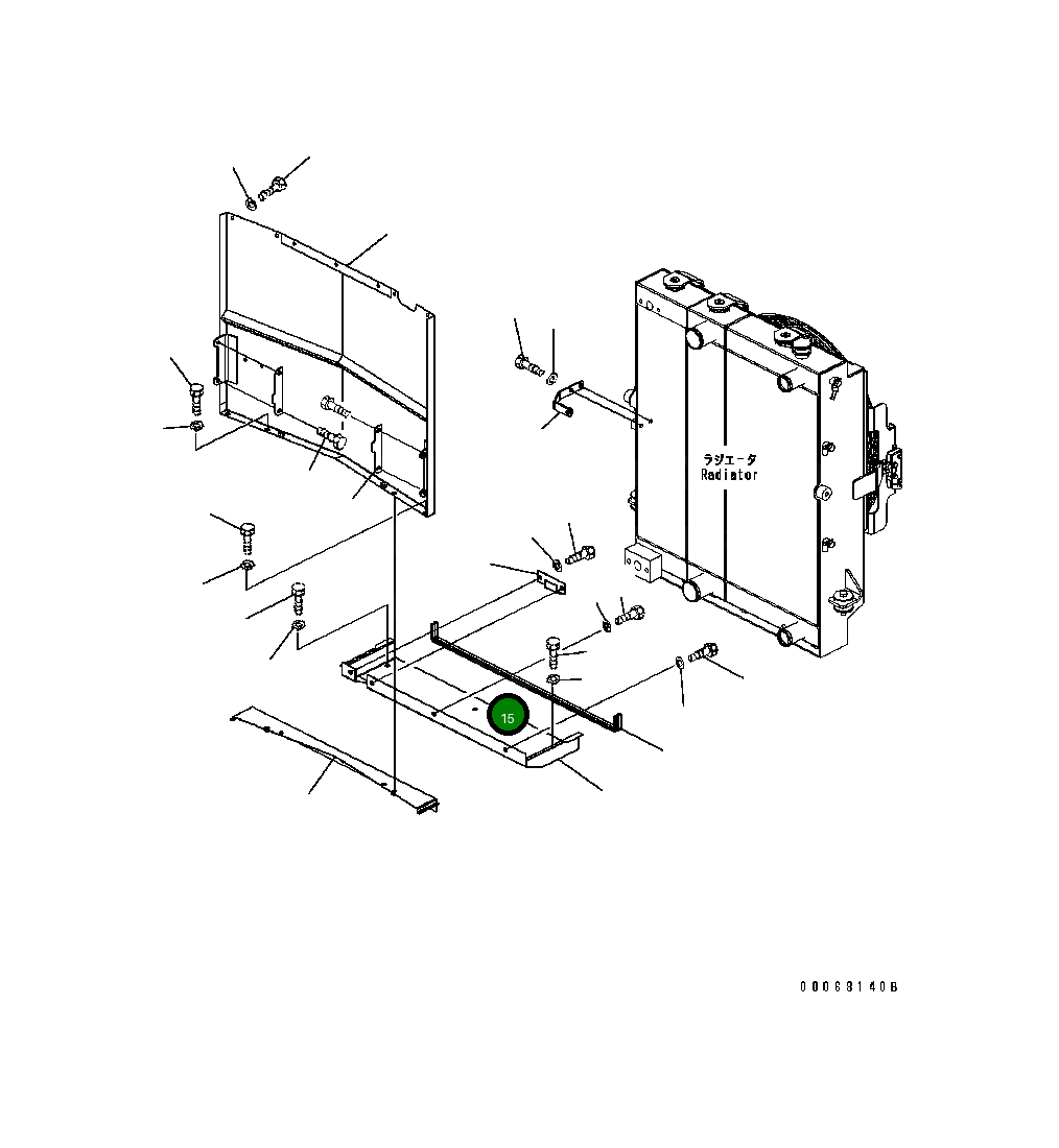 Кронштейн 419-03-B2370 Komatsu
