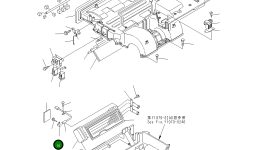 Клипса DK580529-7000 Komatsu