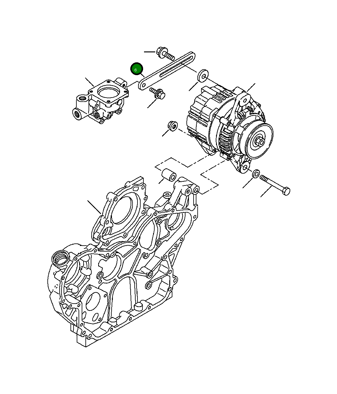 Кронштейн YM123900-77330 Komatsu