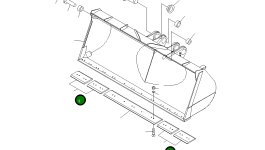 Кромка 421-815-1131 Komatsu