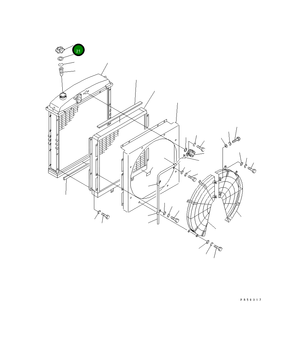 Колпак 07053-10001 Komatsu