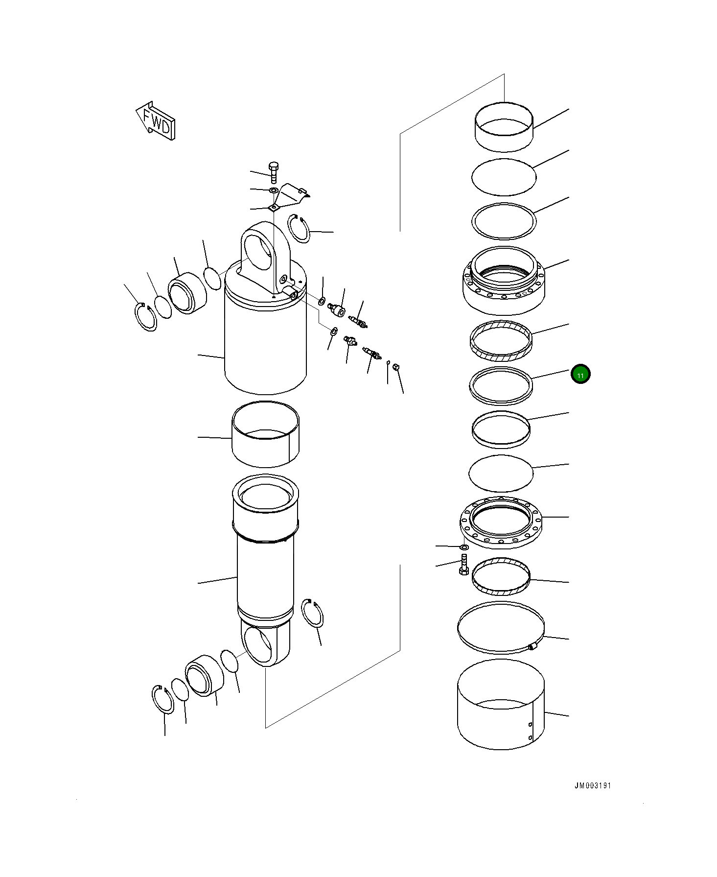 Набивка 561-50-86110 Komatsu
