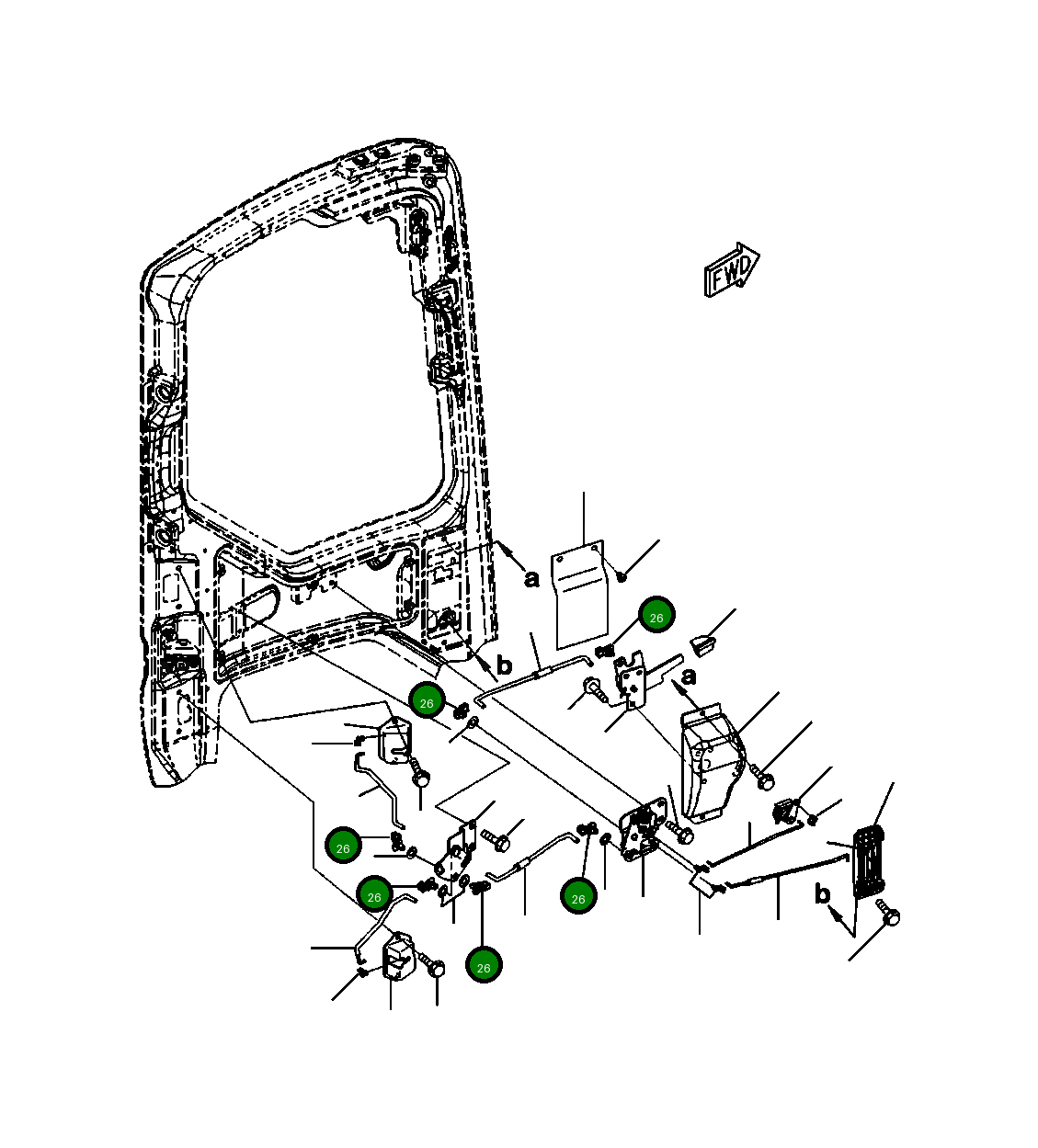 Клипса 22P-53-17560 Komatsu