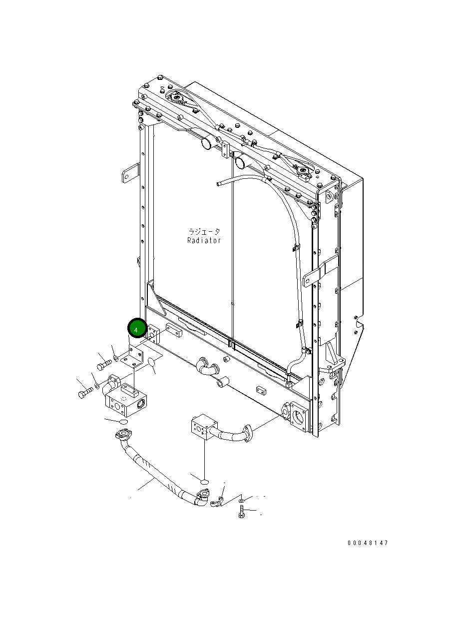 Кронштейн 562-03-22810 Komatsu