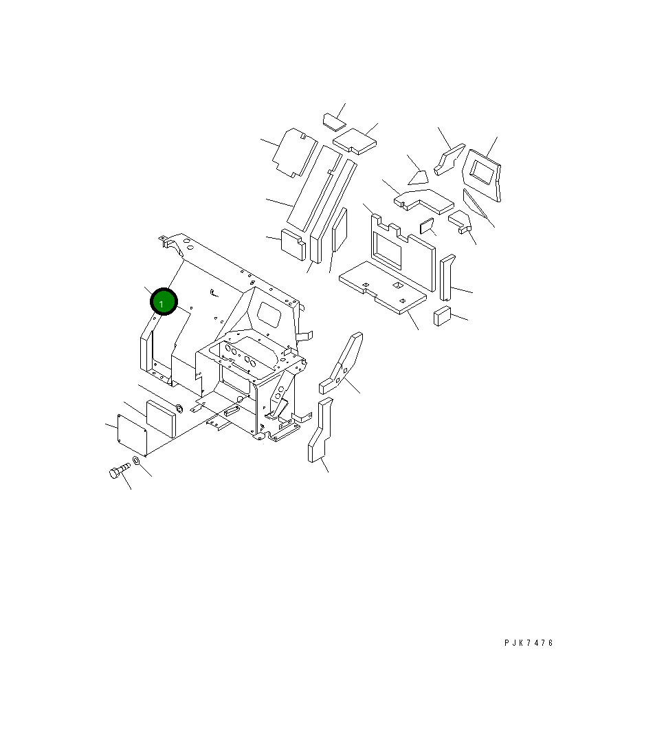 Кронштейн 21X-54-31161 Komatsu