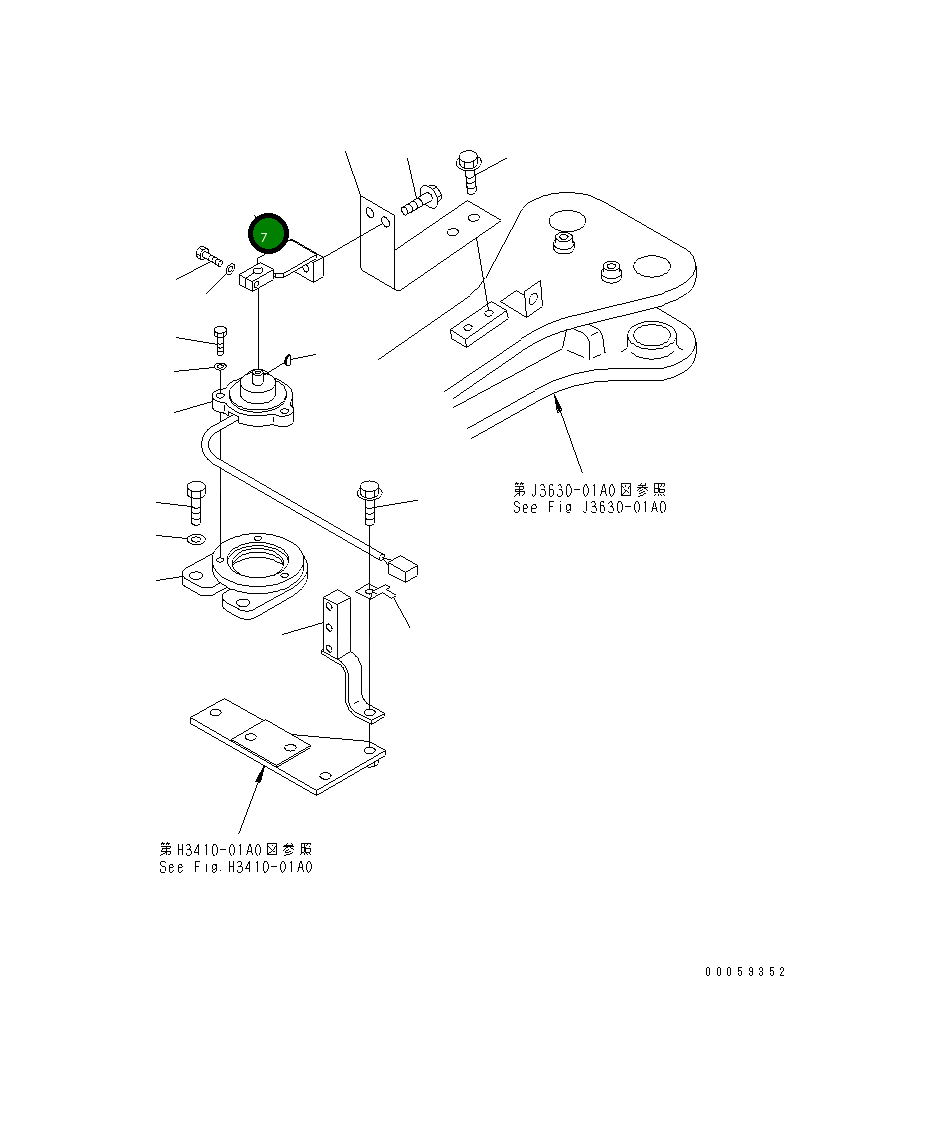 Кронштейн 569-86-8K430 Komatsu