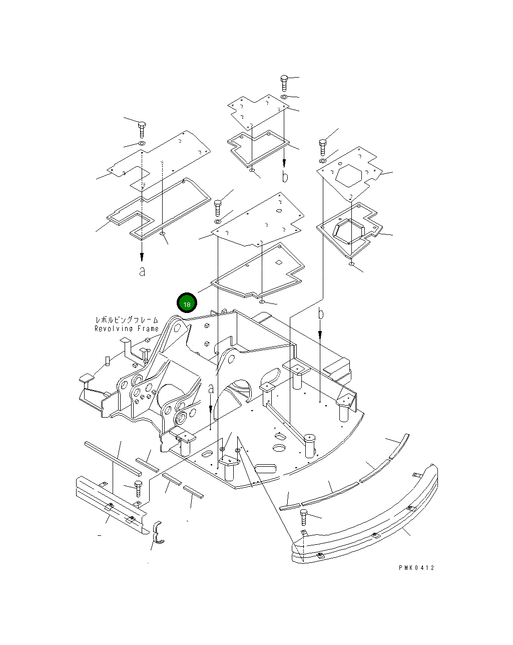 Лист 21J-46-12461 Komatsu