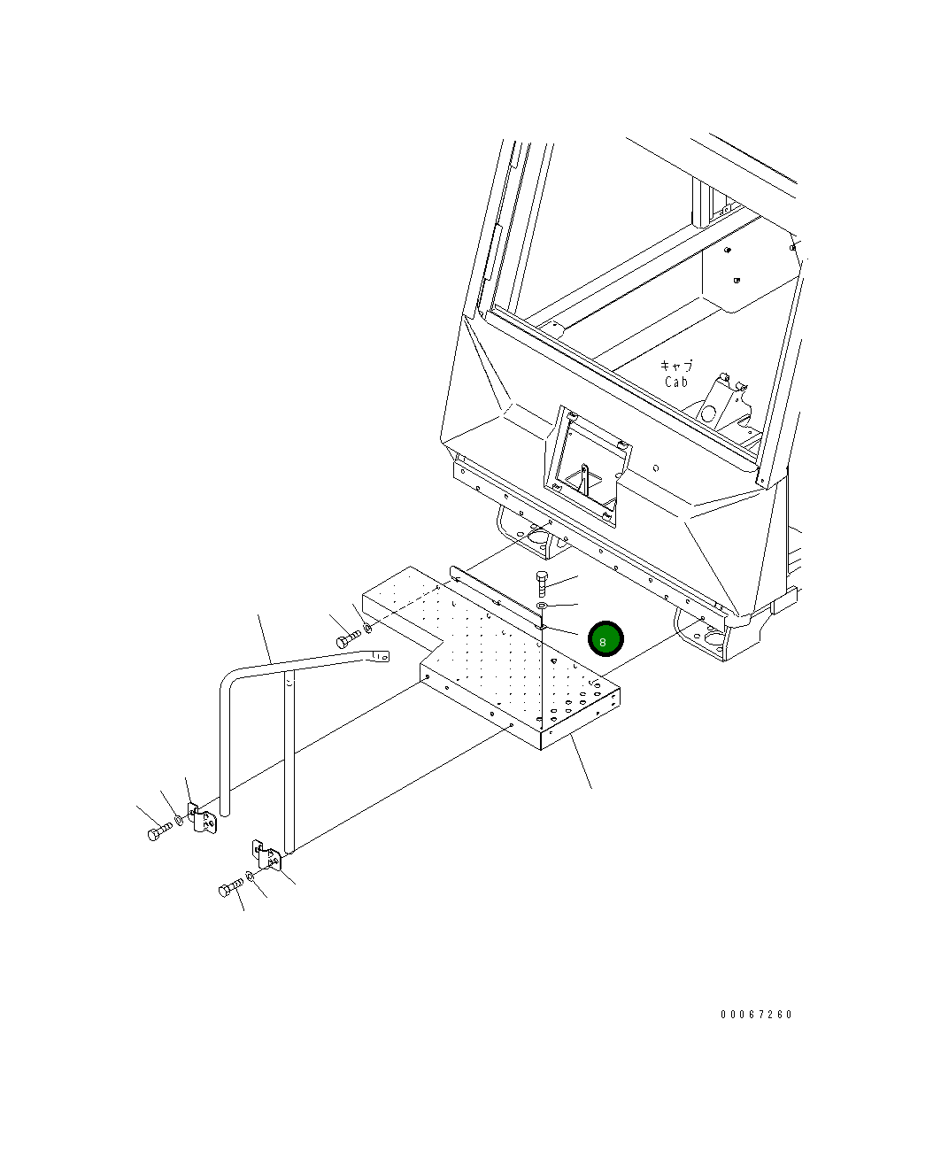 Кронштейн 569-54-82513 Komatsu