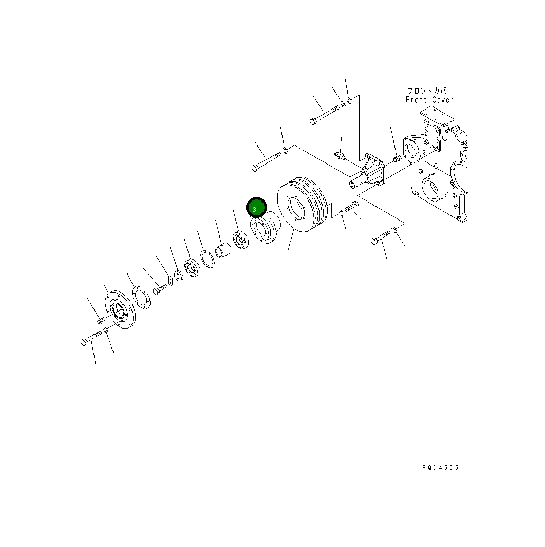 Корпус 6162-63-3241 Komatsu