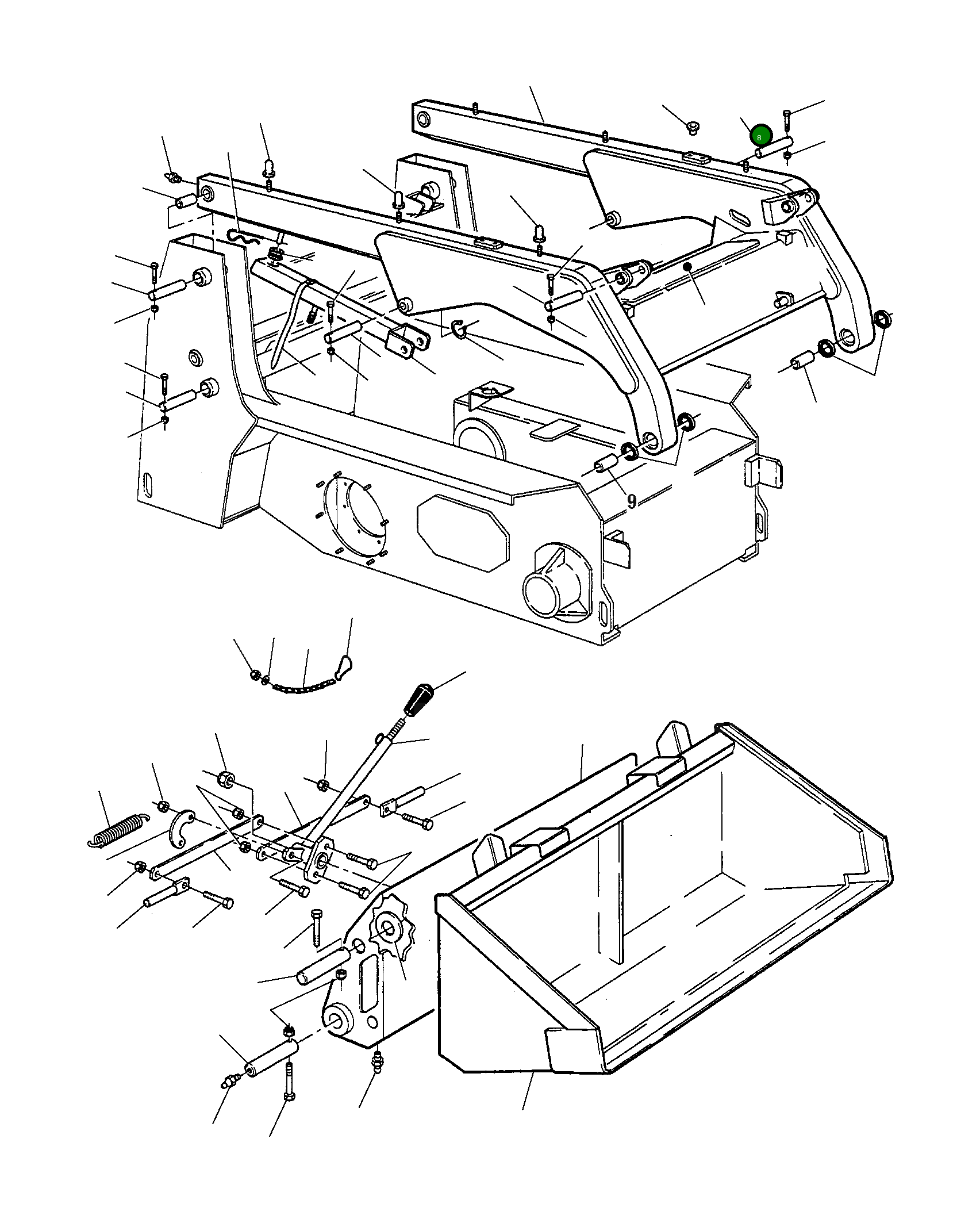 Палец 500322507 Komatsu