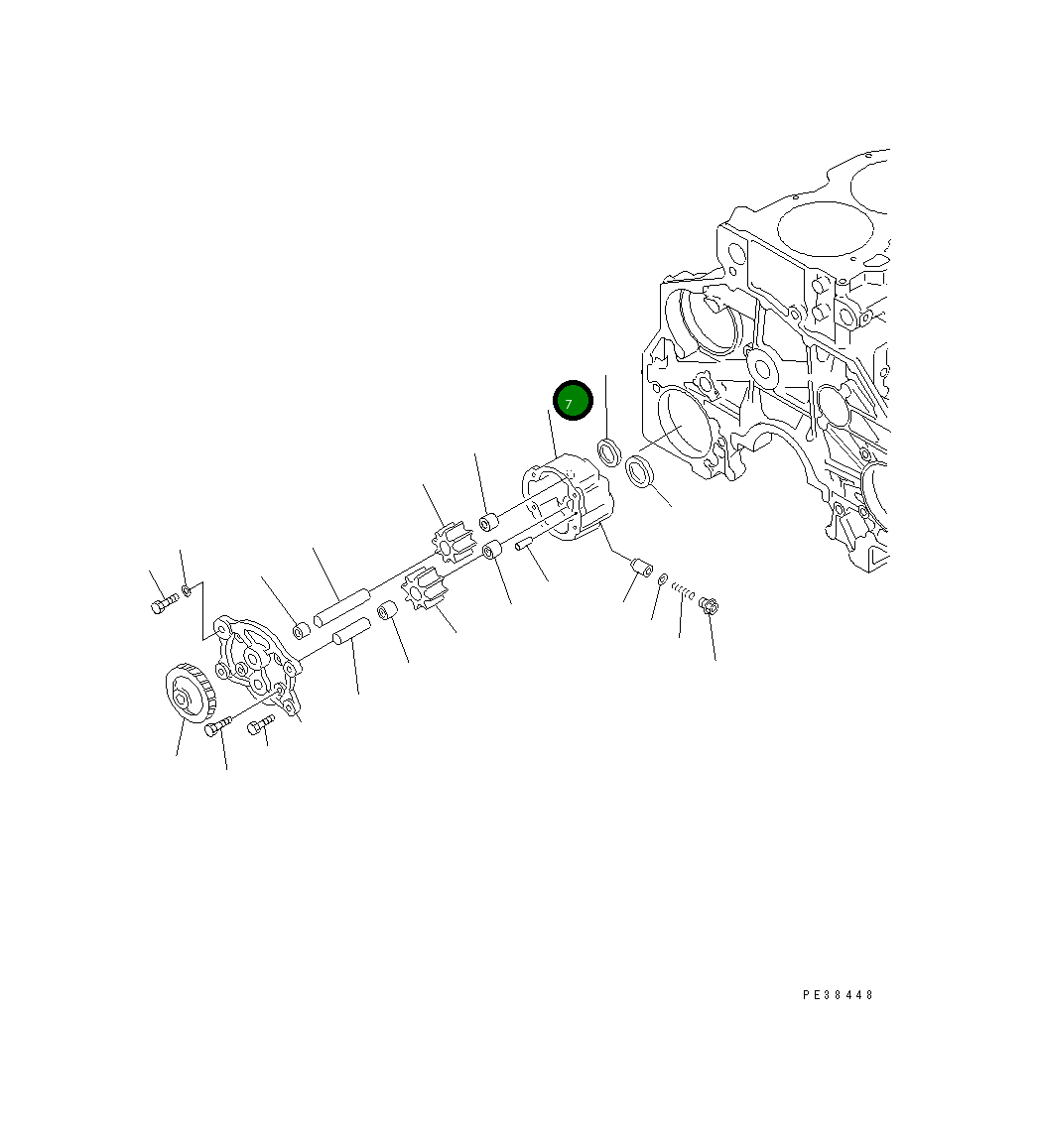 Корпус, в сборе 6151-51-1203 Komatsu