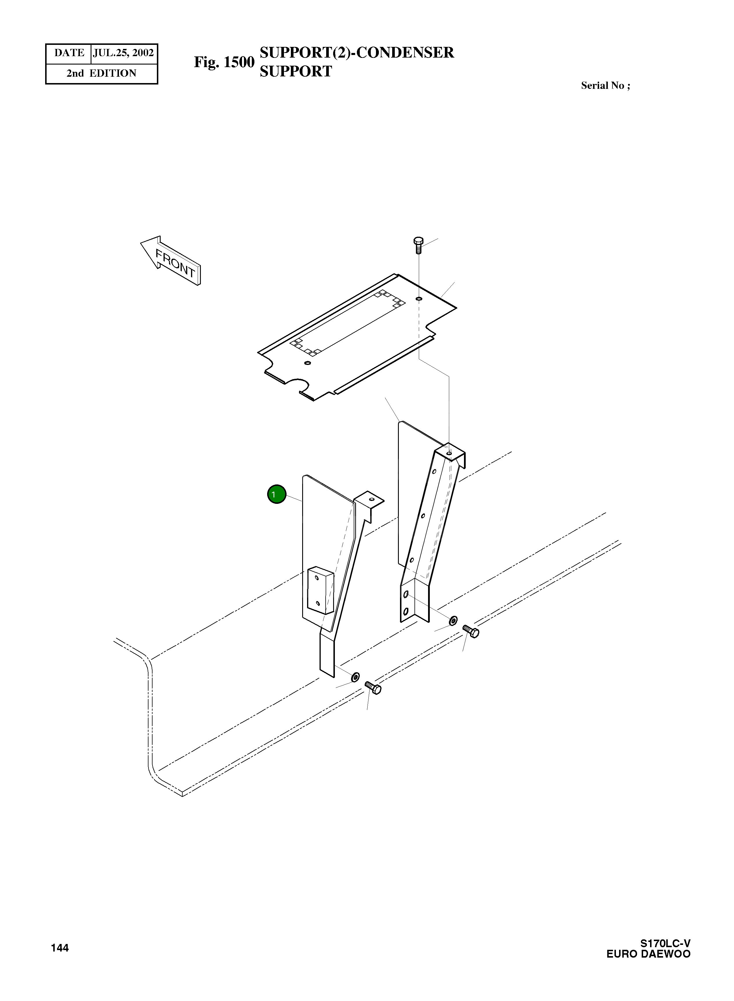 Опора 2197-2132 Komatsu