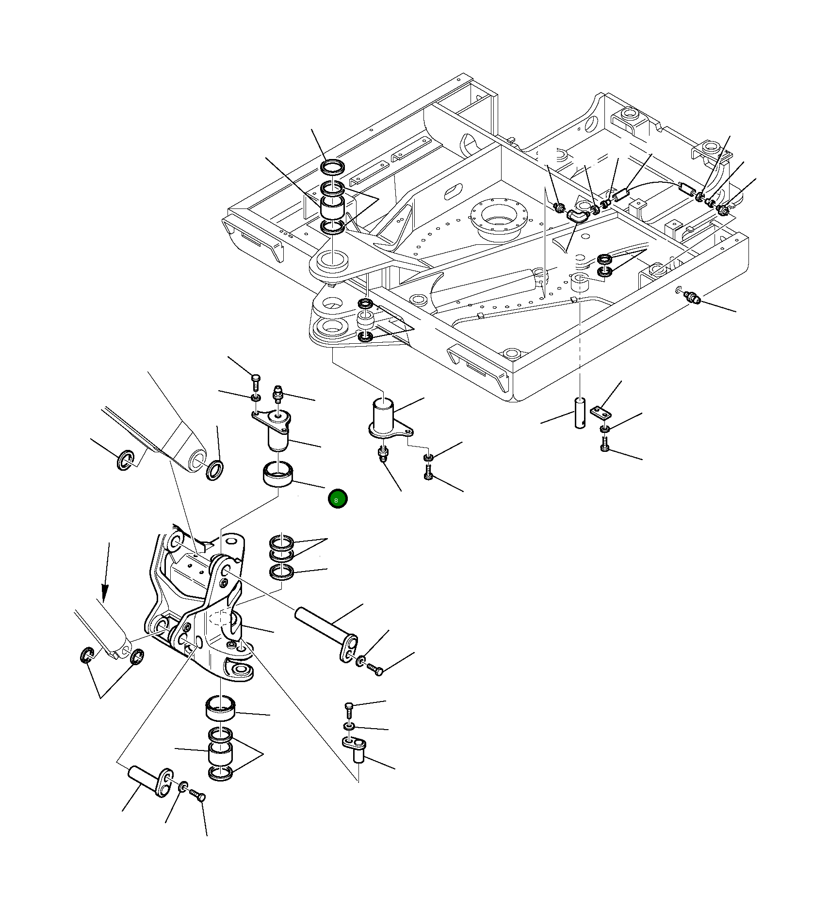 Палец 21D-70-14131 Komatsu