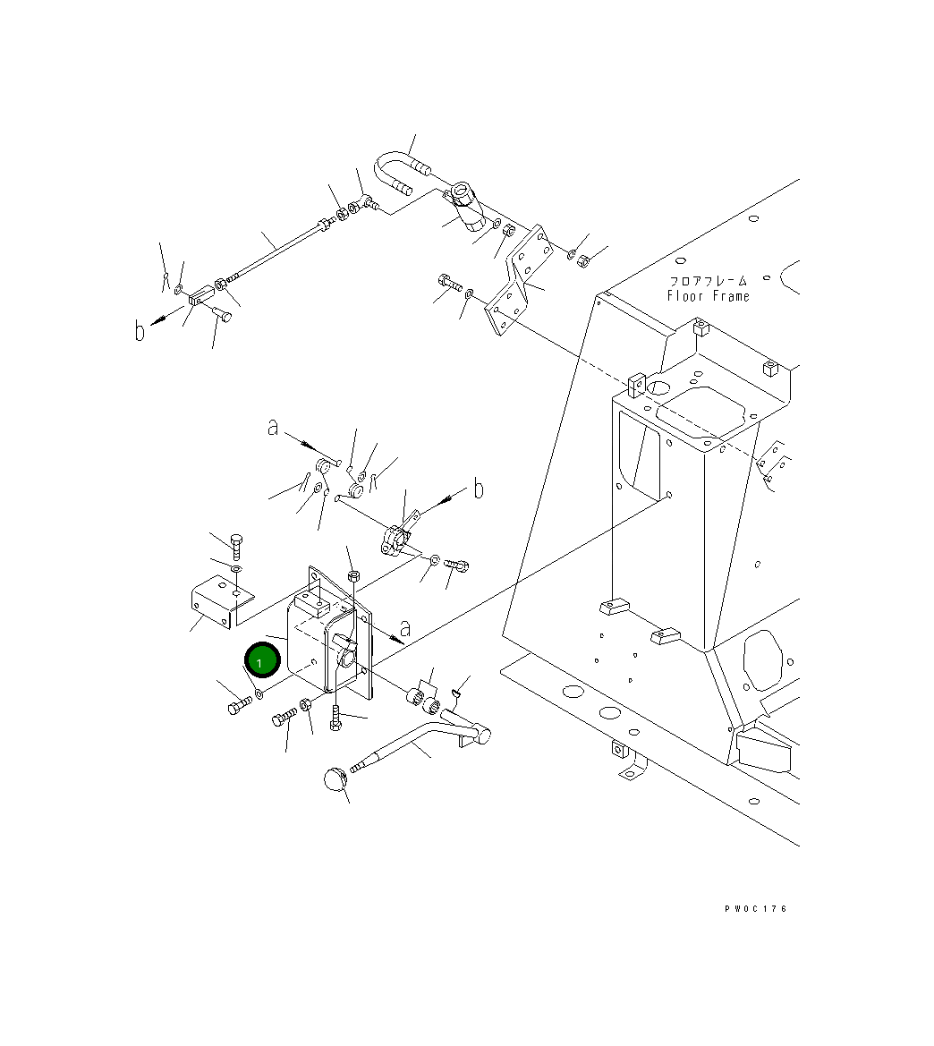 Кронштейн 11Y-43-12211 Komatsu