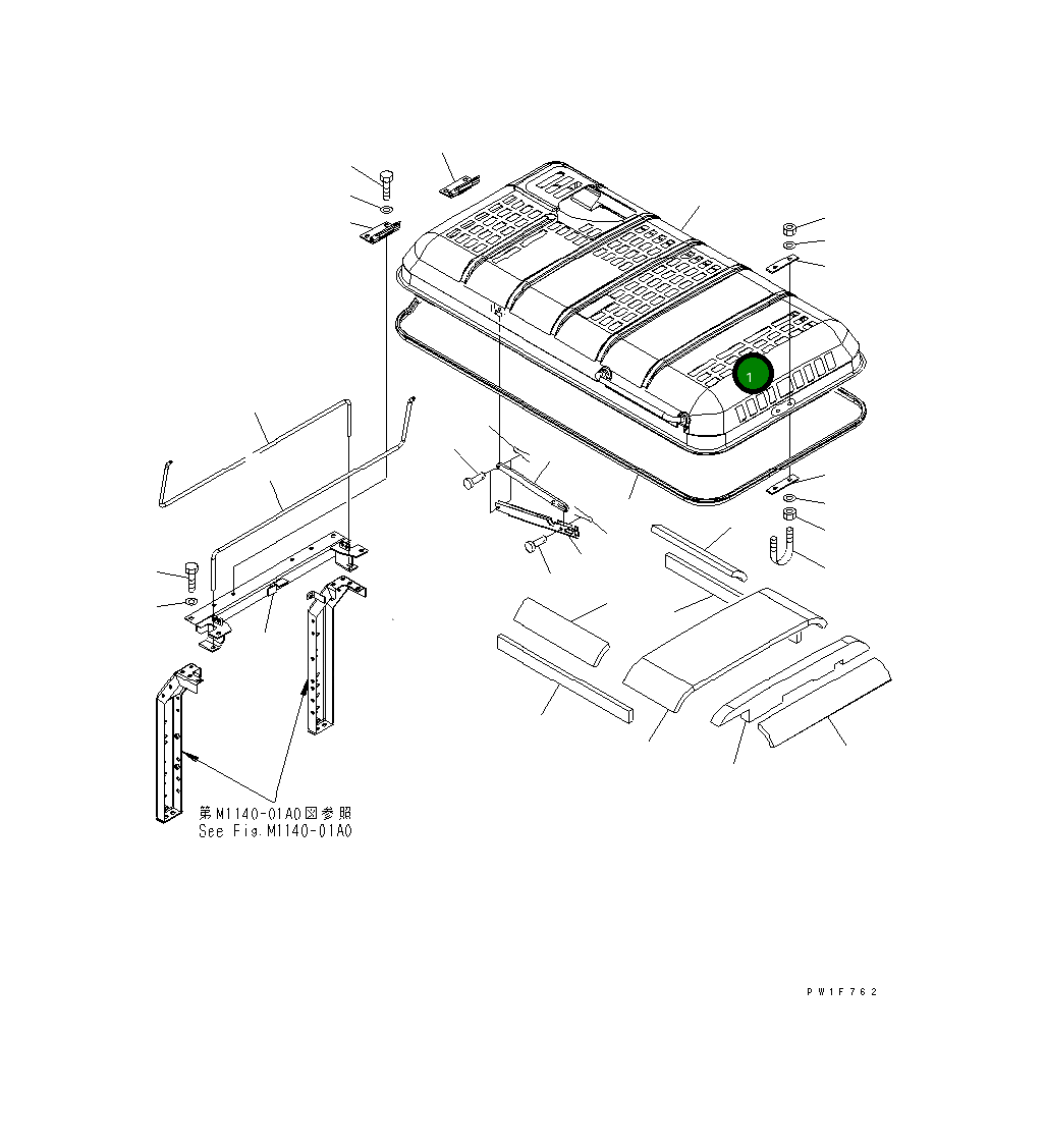 Капот 21K-54-71112 Komatsu