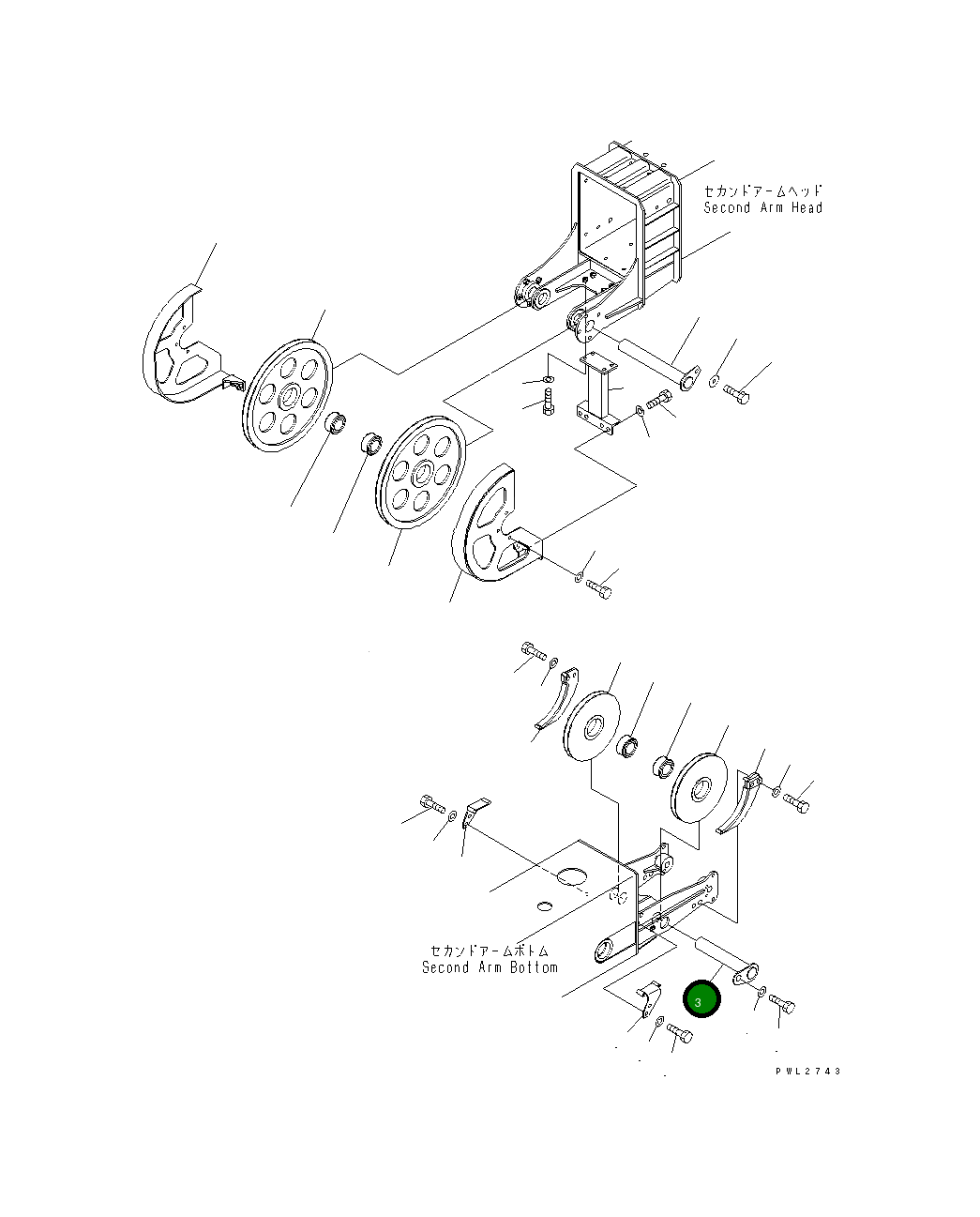 Палец 20Y-957-2390 Komatsu