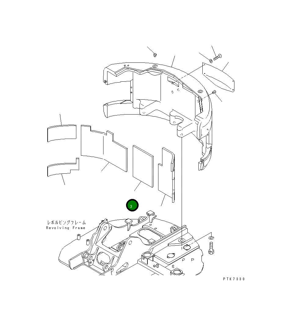 Лист 22A-46-13130 Komatsu